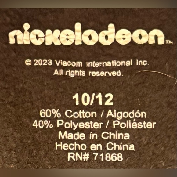Nickelodeon Hoodie Youth Medium 10/12 - Picture 2 of 2